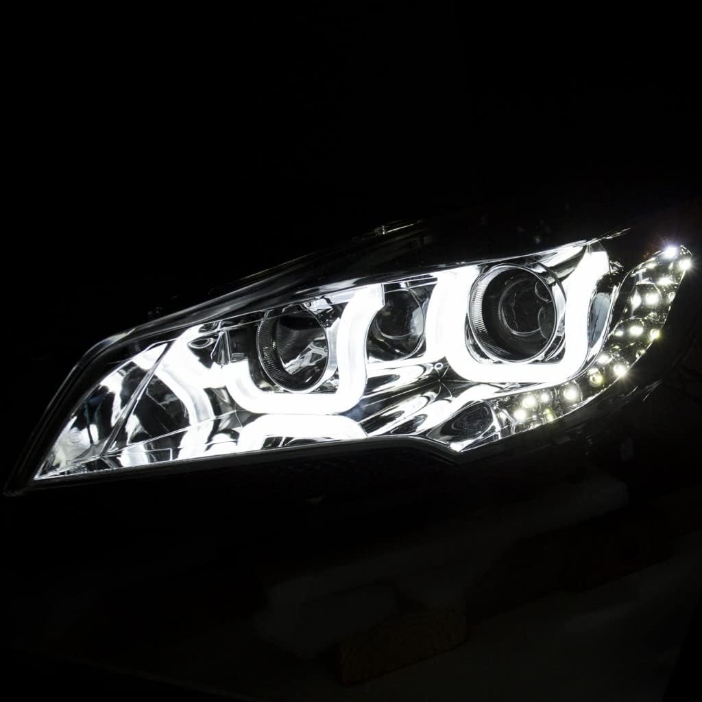 Projector Headlights with U-Bar Chrome C283