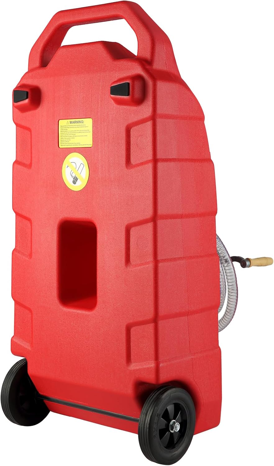 16 Gallon Fuel Caddy with Hand Pump Rubber Wheels M25526