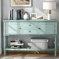 Light Green Console Table with 2 Drawers Y1777