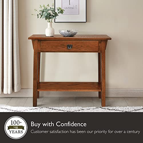 Medium Oak Solid Wood Console Table R9382