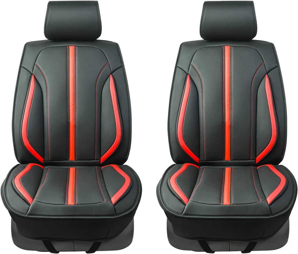 Black Leather Car Seat Covers E591048