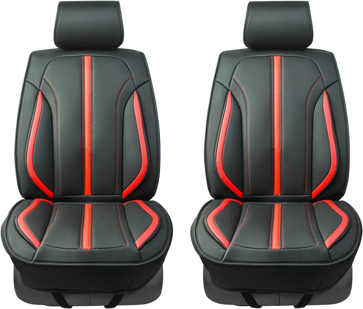 Black Leather Car Seat Covers E591048