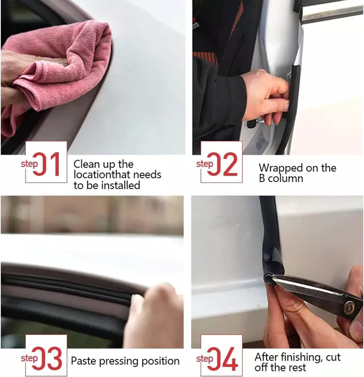 10Ft EPDM Rubber Car Door Seal Strip E2527