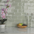 Sage Ceramic Wall Subway Tile - Case 44 Tiles K703