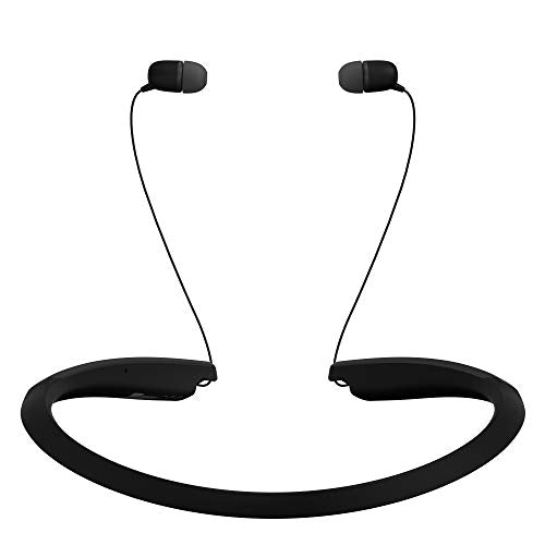 Black Wireless Bluetooth Neckband Earbuds I643396