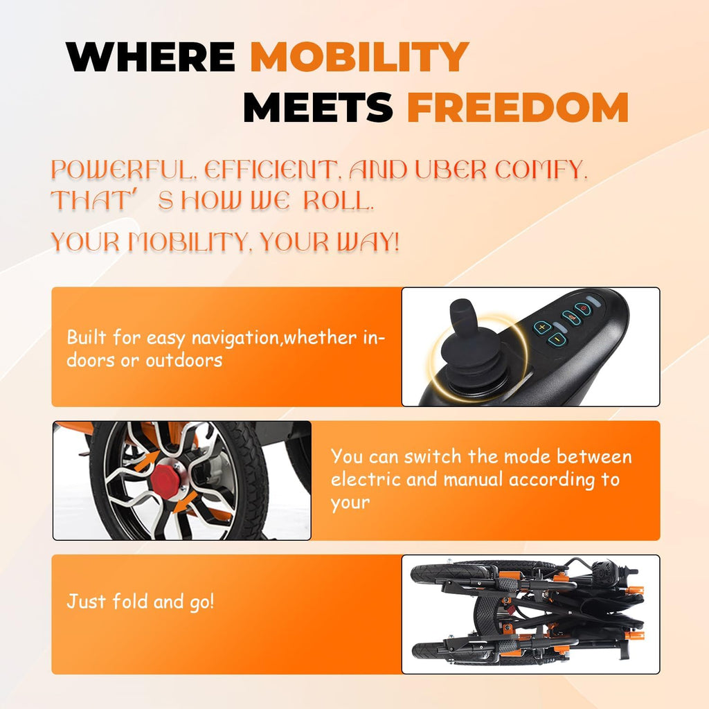 Lightweight Foldable Electric Wheelchair E8151