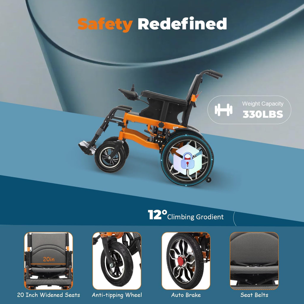 Lightweight Foldable Electric Wheelchair E8151