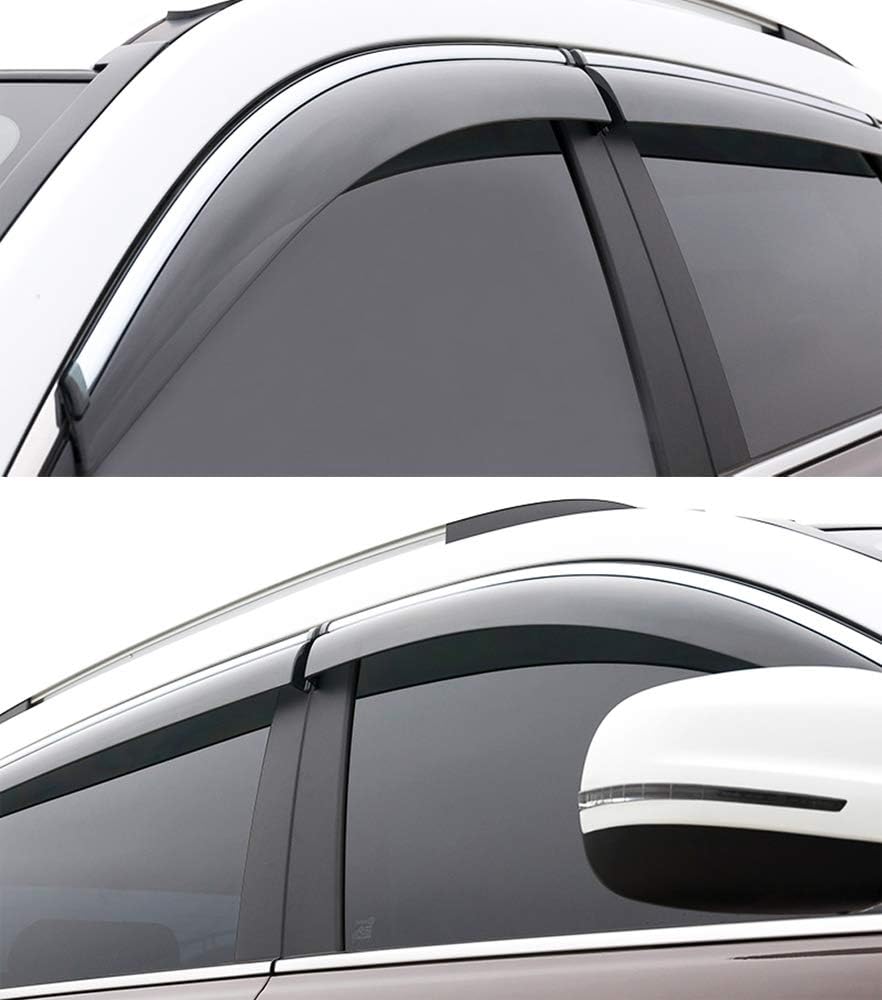 Car Window Visor Vent Shade Deflector Sun Rain Guards S53138