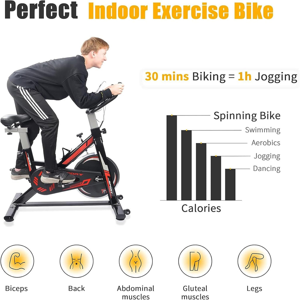 Exercise Stationary Bike with LCD Monitor S495