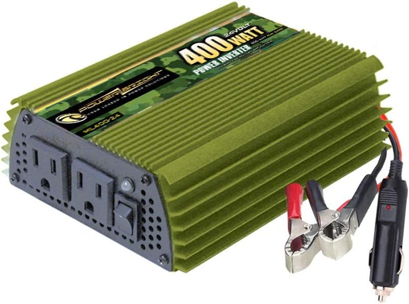 400 Watt 24V Modified Sine Wave Power Inverter with Dual 110V AC Outlets H8009