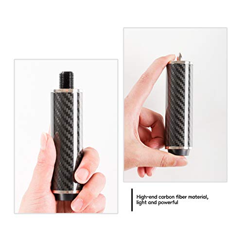 Pool Cue Extension 2'' 3'' 4'' 6'' 8'' 12'' Carbon Fiber Billiard Cue Extension G1230