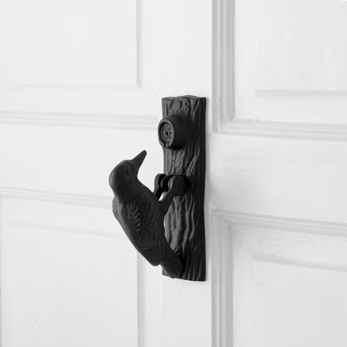Black Cast Iron Door Knocker, 6.5in High G7511
