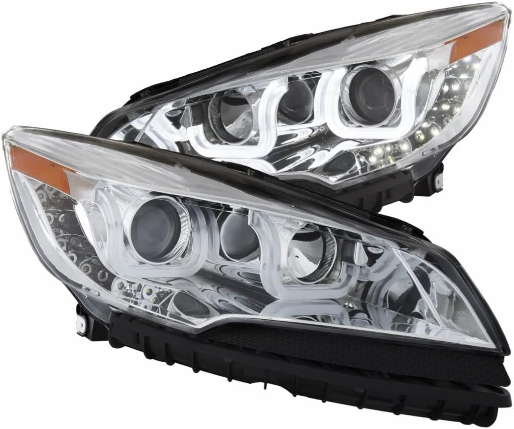 Projector Headlights with U-Bar Chrome C283