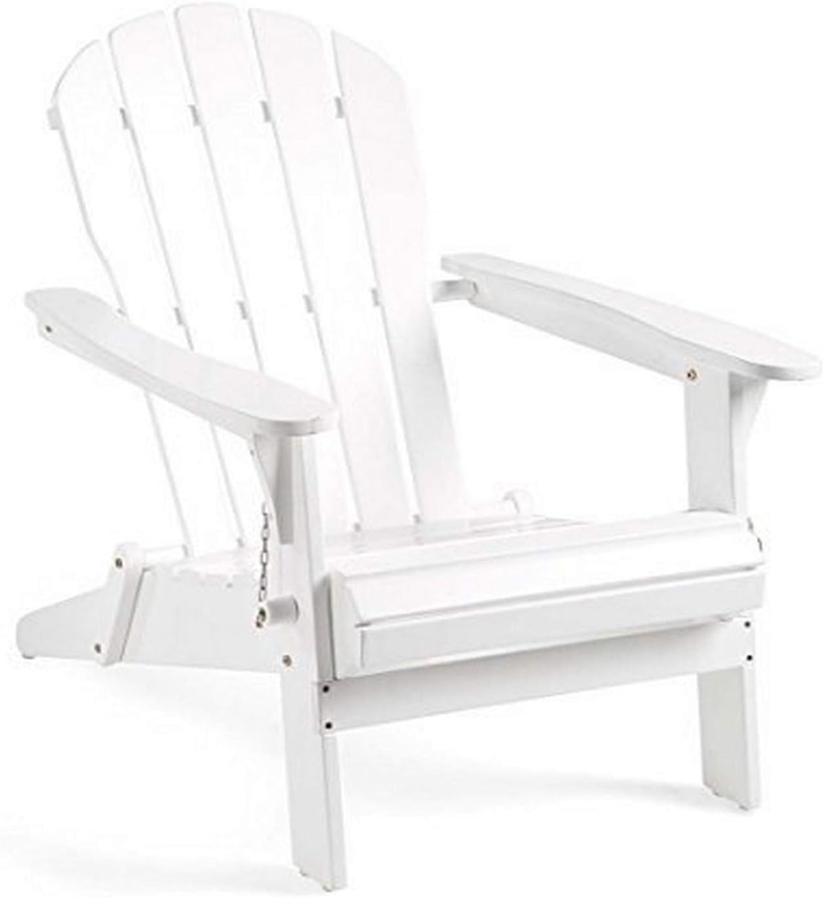 Foldable Eucalyptus Adirondack Chair, White W648
