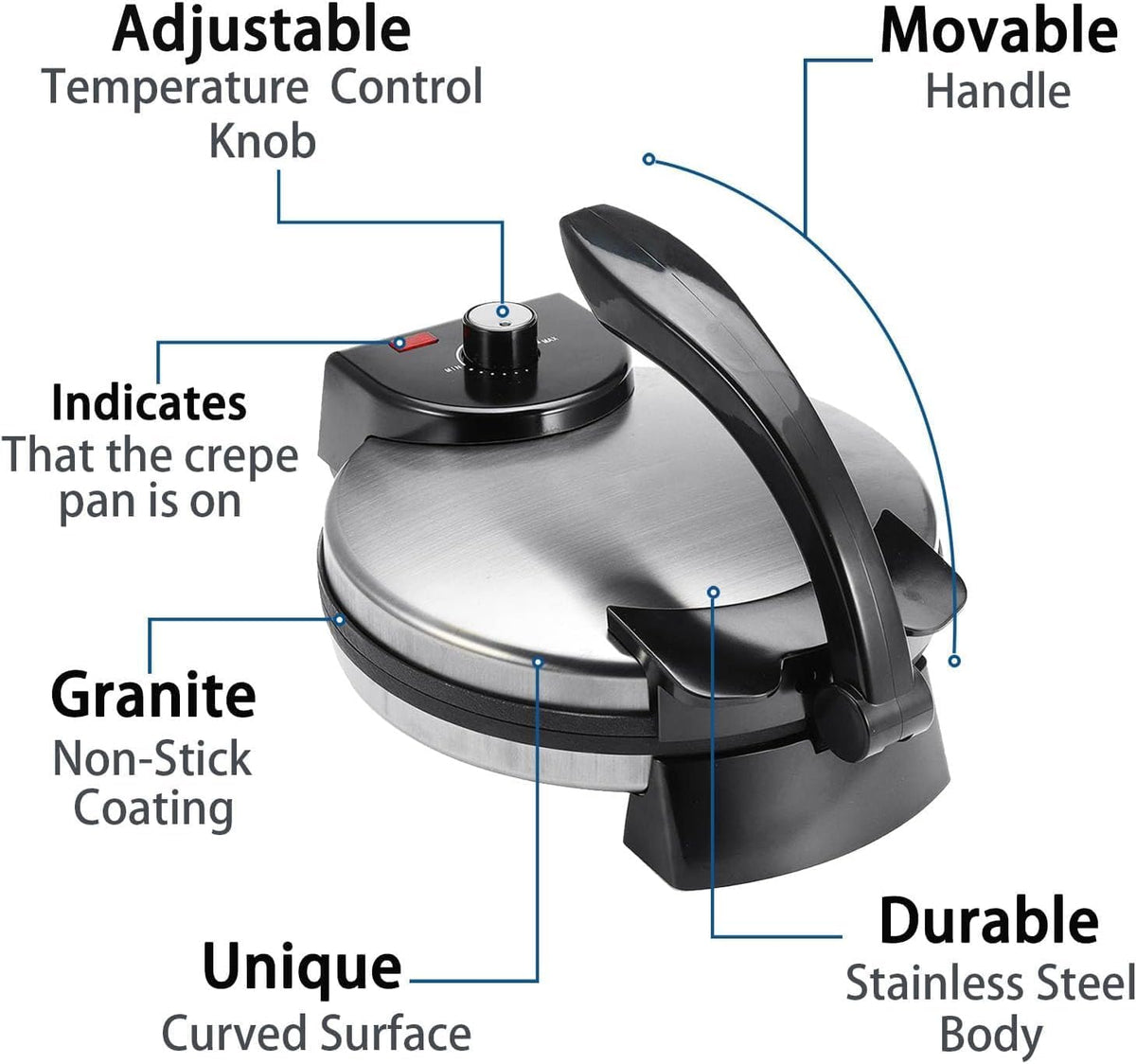 10 Inch Non-Stick Electric Tortilla Maker P3262