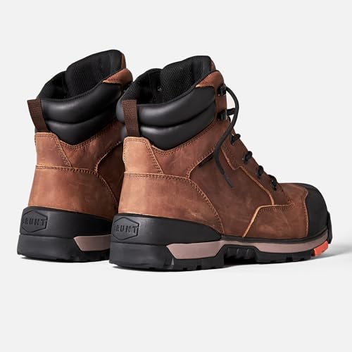 Brown 6" Waterproof Wedge Work Boot Q495547