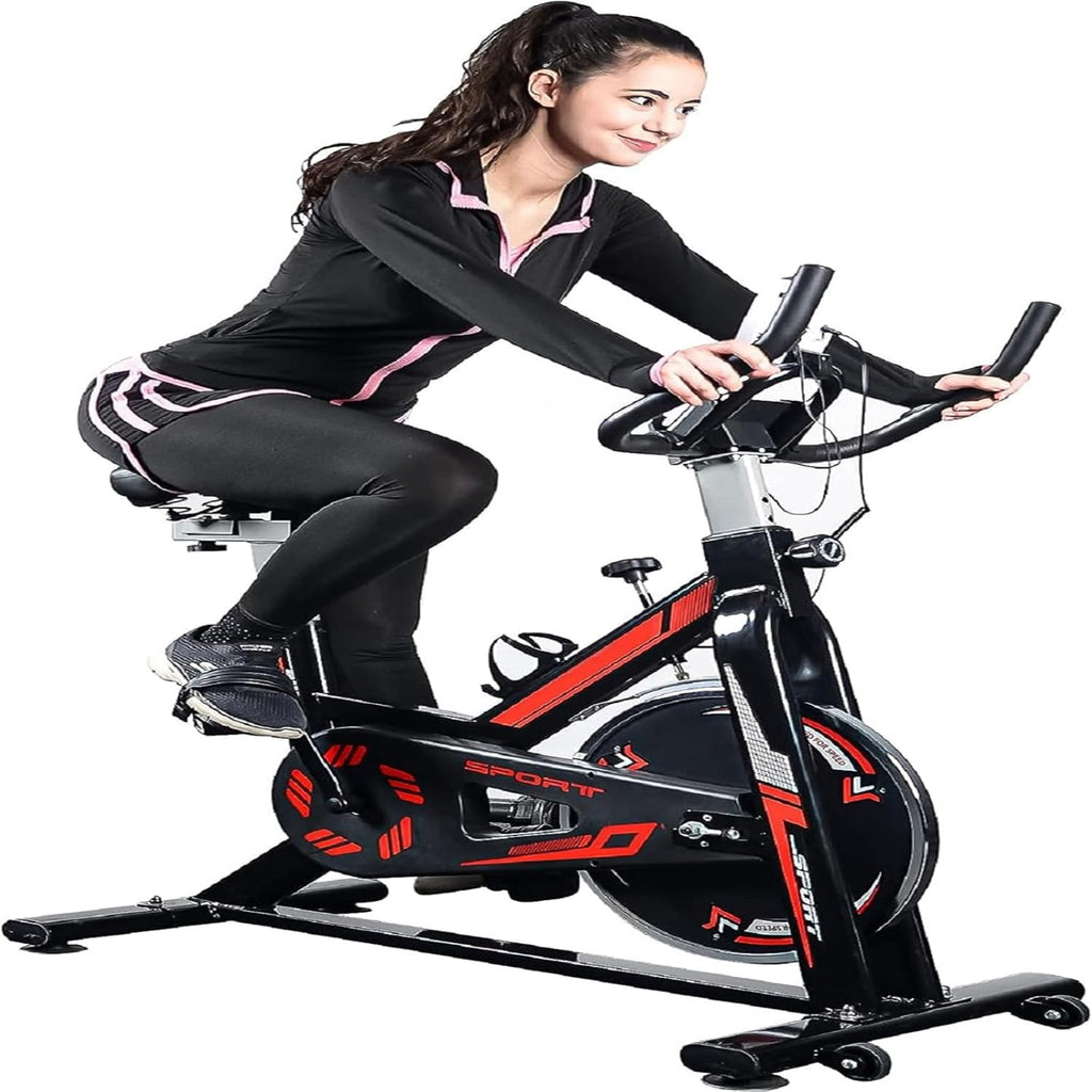 Exercise Stationary Bike with LCD Monitor S495