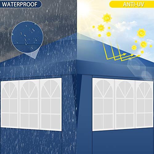 10x20 Pop Up Canopy Tent with 6 Sidewalls White E735916