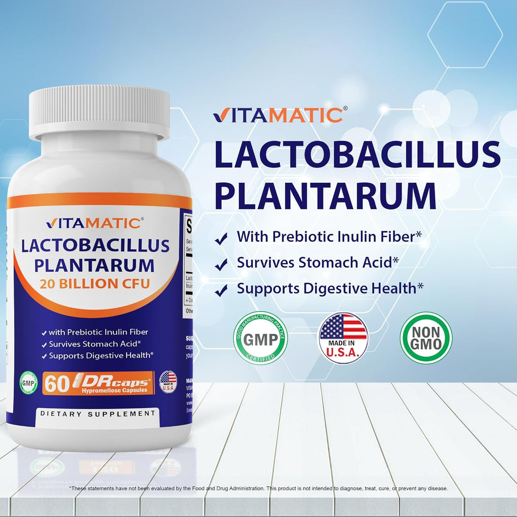 20 Billion per Capsule 60 Count Lactobacillus Plantarum DR Capsule K1711