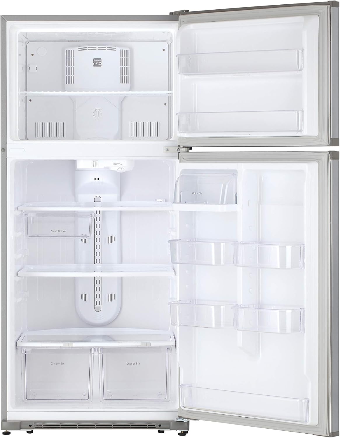 30 Top-Freezer Refrigerator 18 Cubic Ft. Stainless Steel T47095