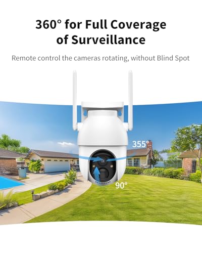 2 Cam Kit Solar Powered 2K Color Night Vision Security Cameras L5113