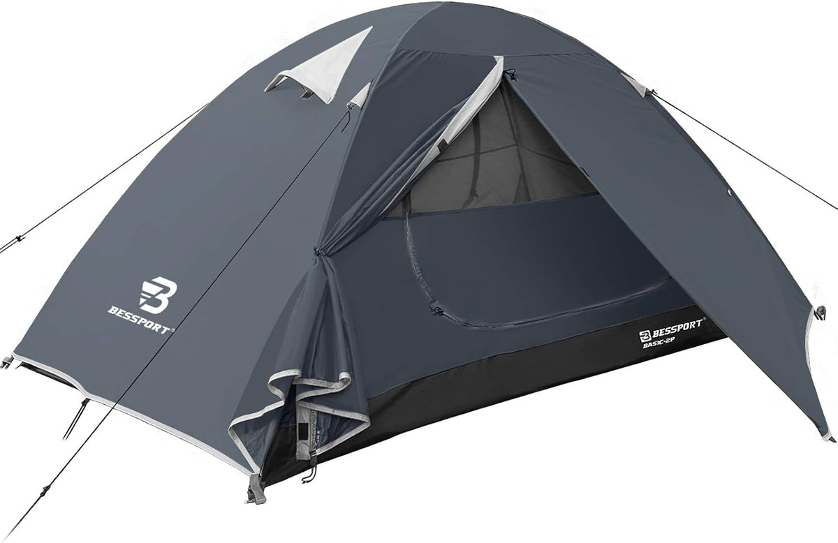 Camping Tent 1 2 3 Person Waterproof Two Doors Lightweight Y32500