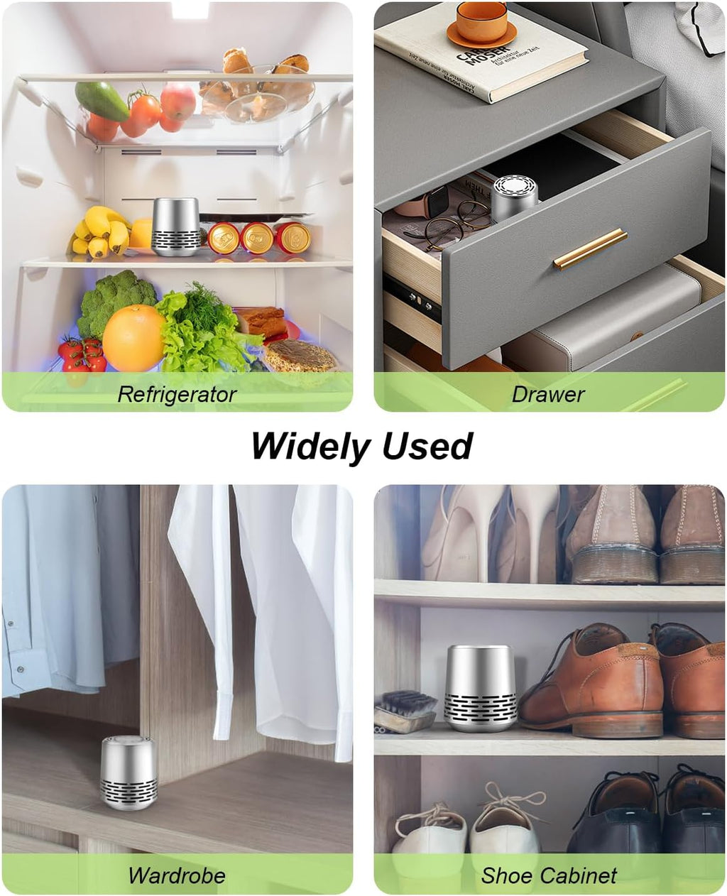 Refrigerator Deodorizer 2-Pack Silver I58733