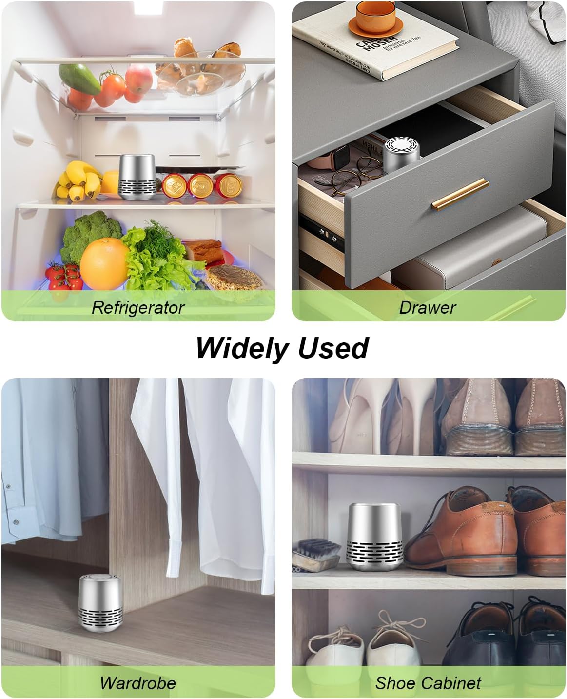 Refrigerator Deodorizer 2-Pack Silver I58733