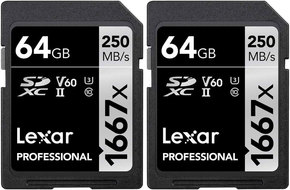 64GB SDHC/SDXC UHS-II Memory Card 2 Pack T897