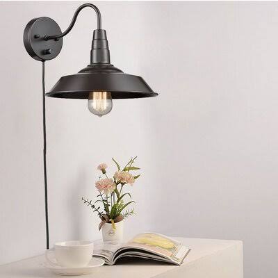 1-Light Plug-In Gooseneck Barn Light U474