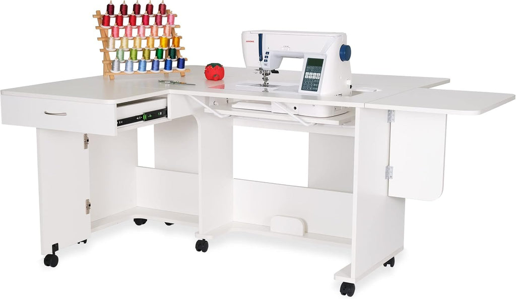 Full-Size Sewing Cabinet with Locking Wheels A49942