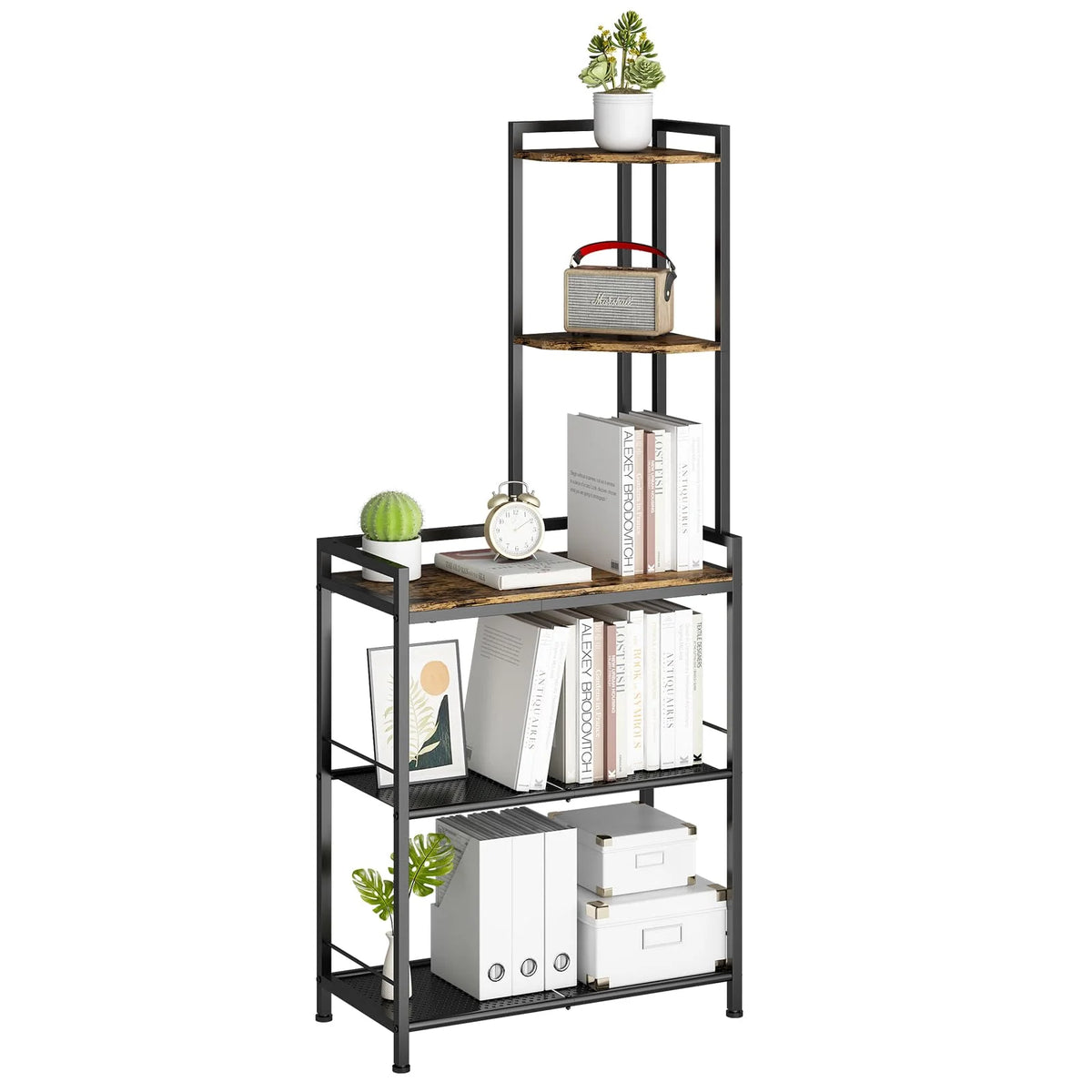 Black 5 Tier Corner Shelf F684623
