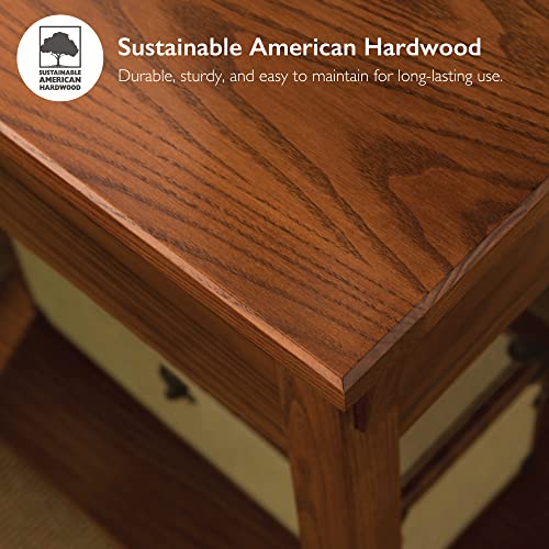 Medium Oak Solid Wood Console Table R9382