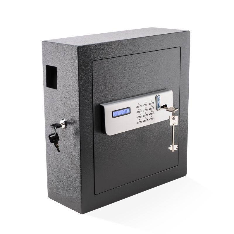 Black Key Cabinet with Lockable Drop Slot 51 Key Capacity T751645