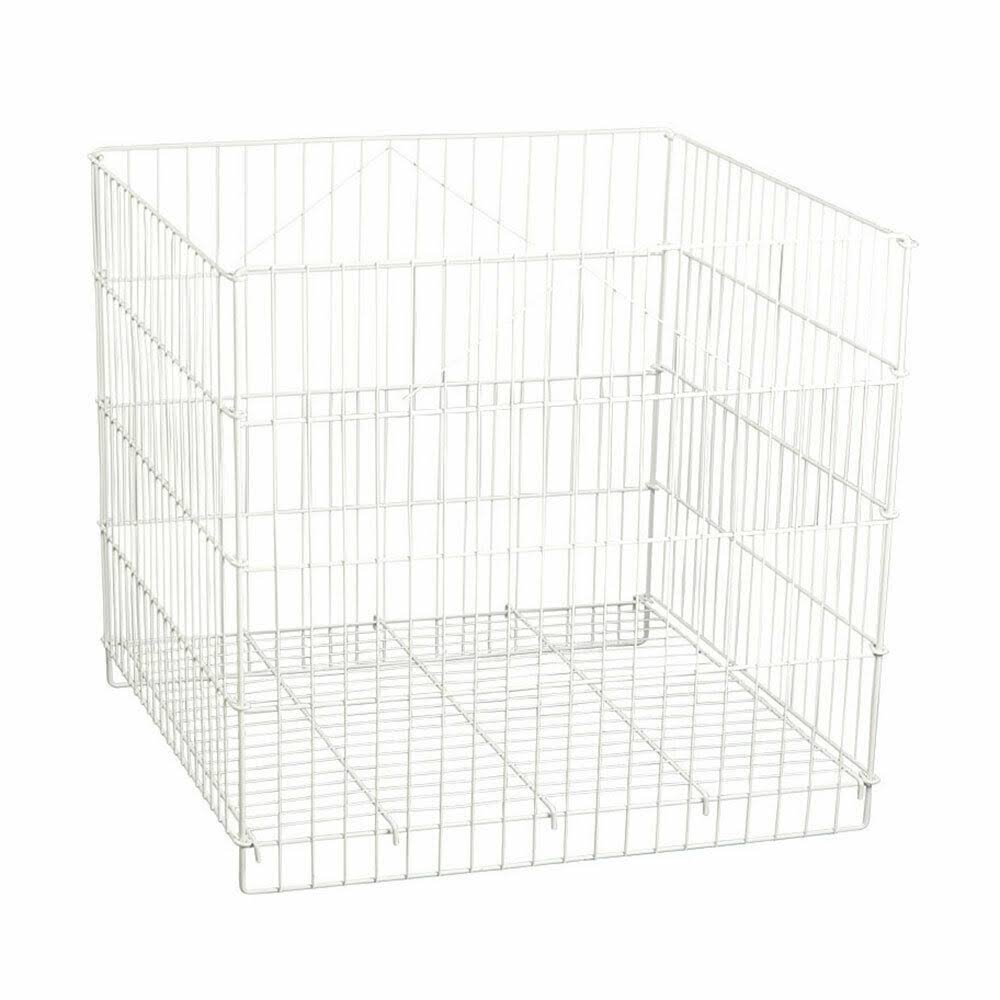 White Wire Dump Bin Q5529