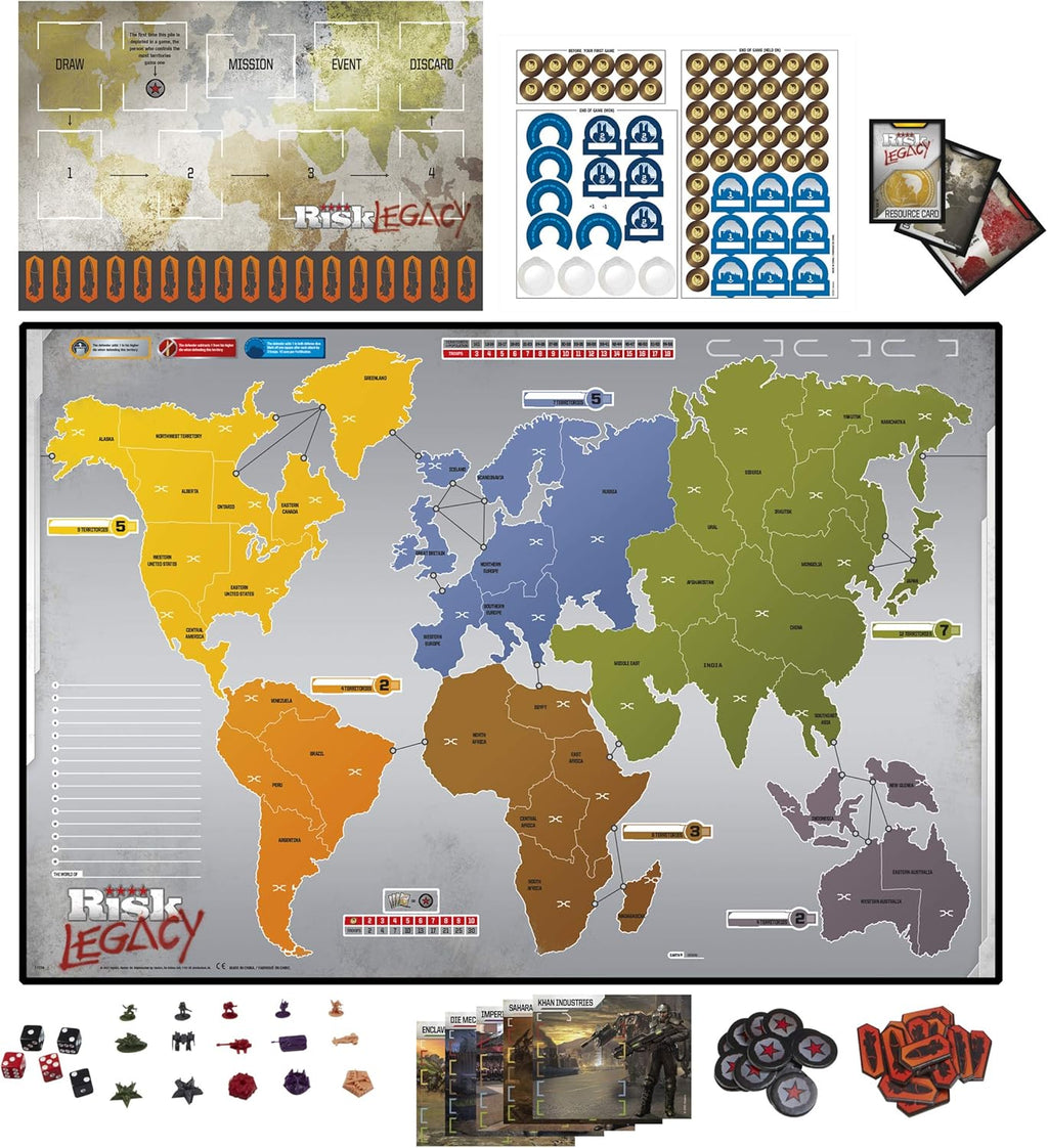 Strategy Tabletop Game, Miniature Board Game for 3-5 Players Pack of 2 R367