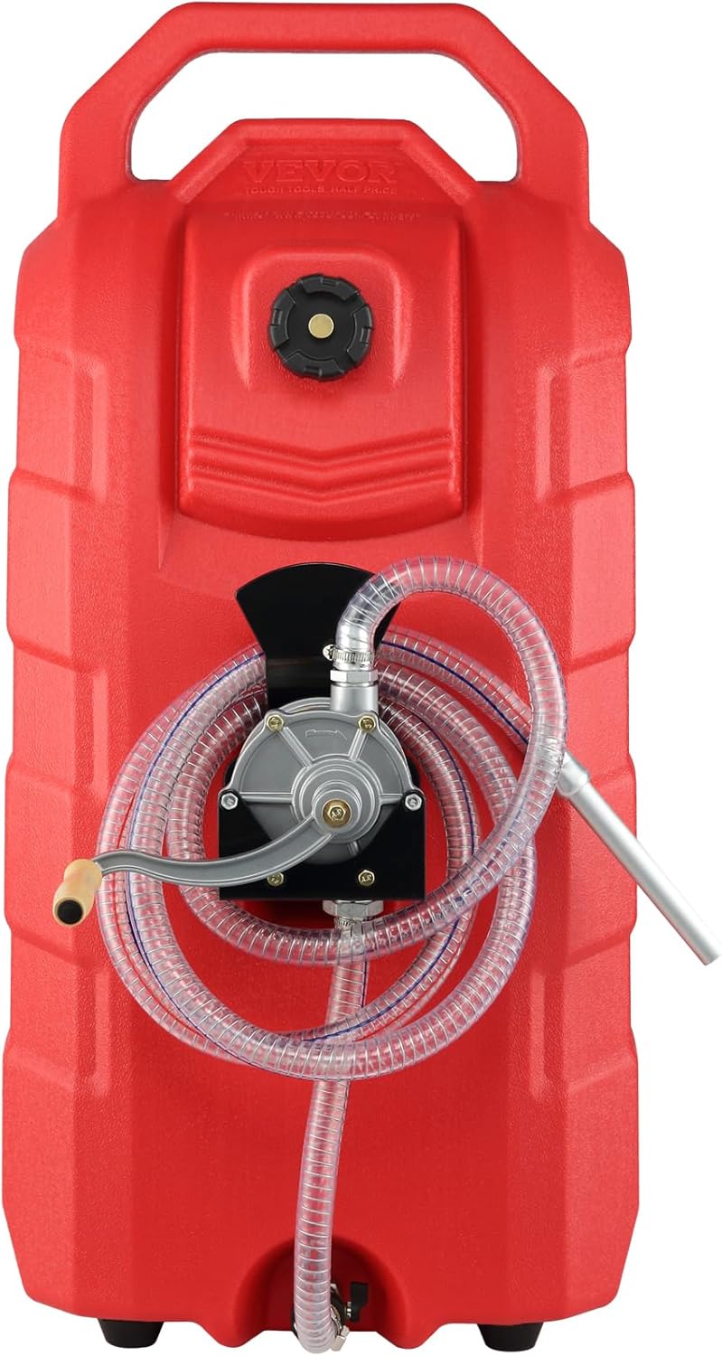 16 Gallon Fuel Caddy with Hand Pump Rubber Wheels M25526