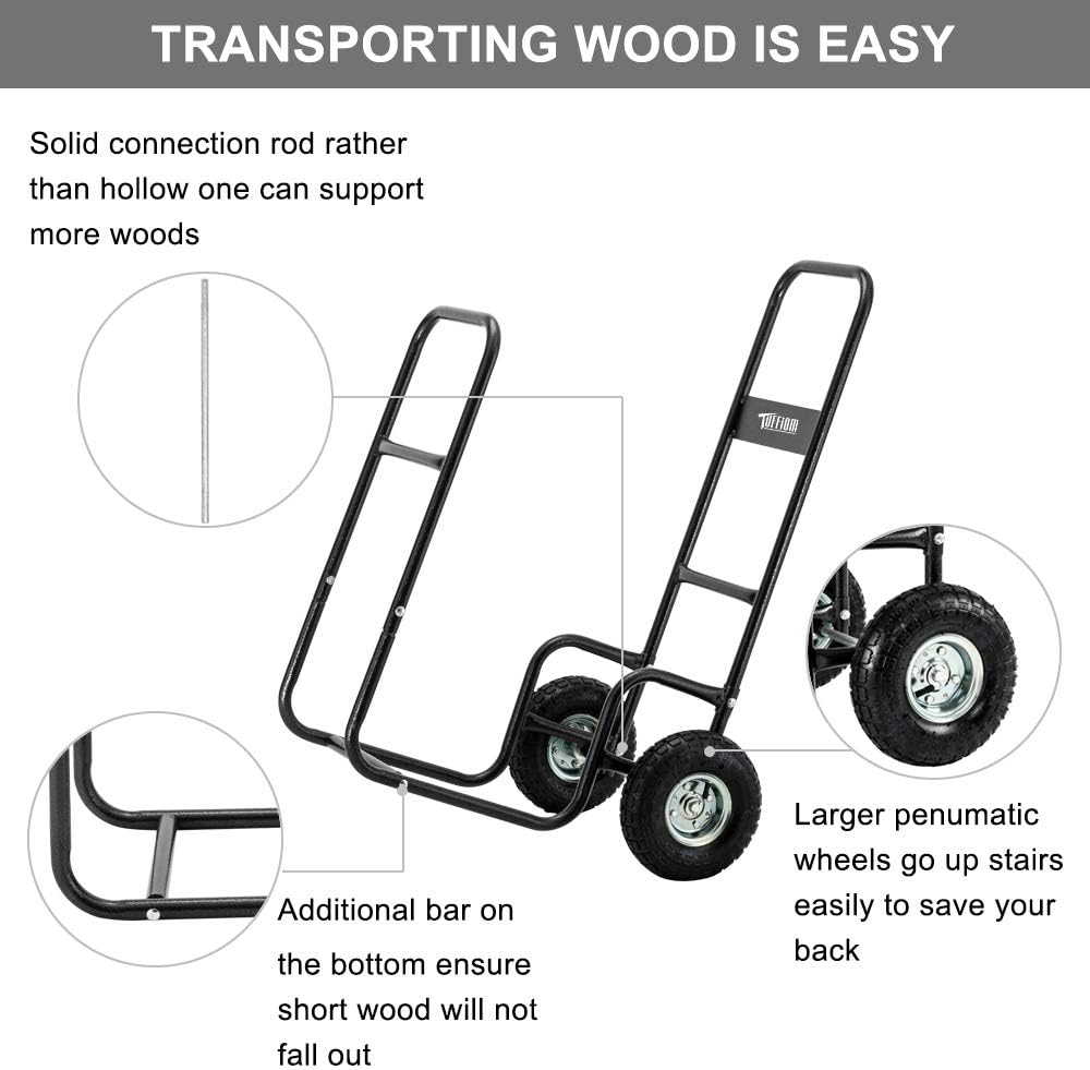 Firewood Cart with Large Wheels P85973
