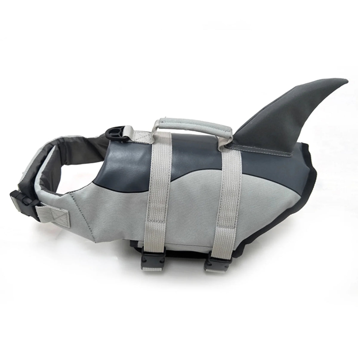 Dog Pet Shark Swimsuit Vest Safety Wear Preserver Q4226