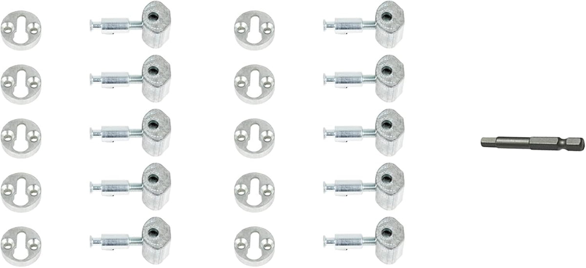 Slipfix Railbolt 10 Bulk Pack with 5mm Hex Bit I81314