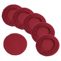 11" 6 Pack Wine Red Bar Stool Cover S433036
