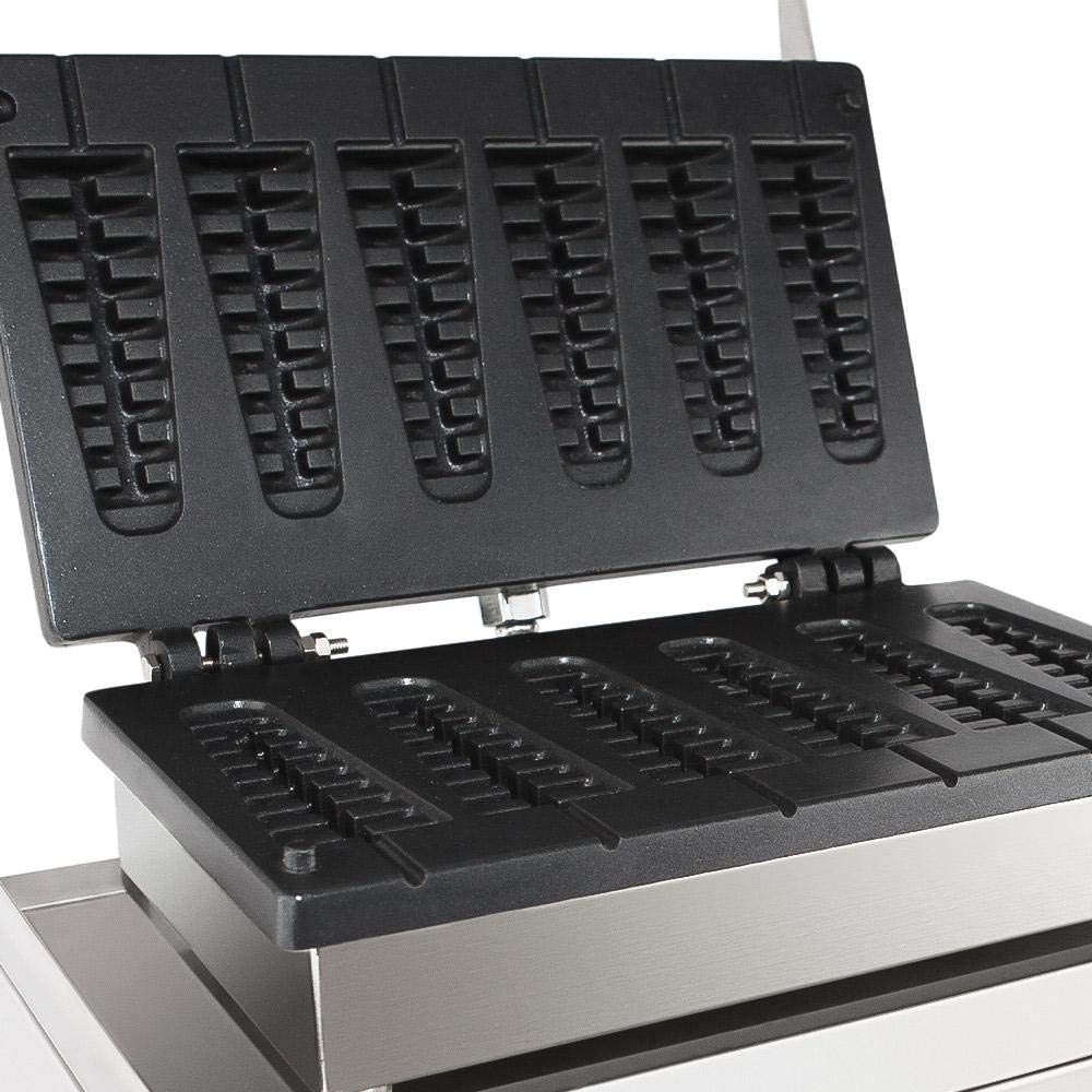 Nonstick Stainless Steel Stick Waffle Maker (6 Small Waffles) A611