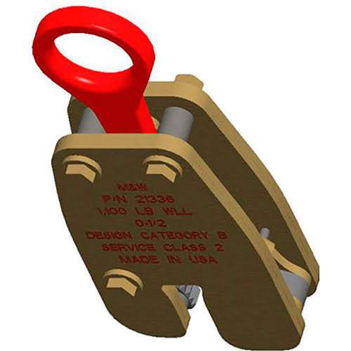 Vertical Plate Clamps Lifting Attachment 2200 lb. Capacity T374