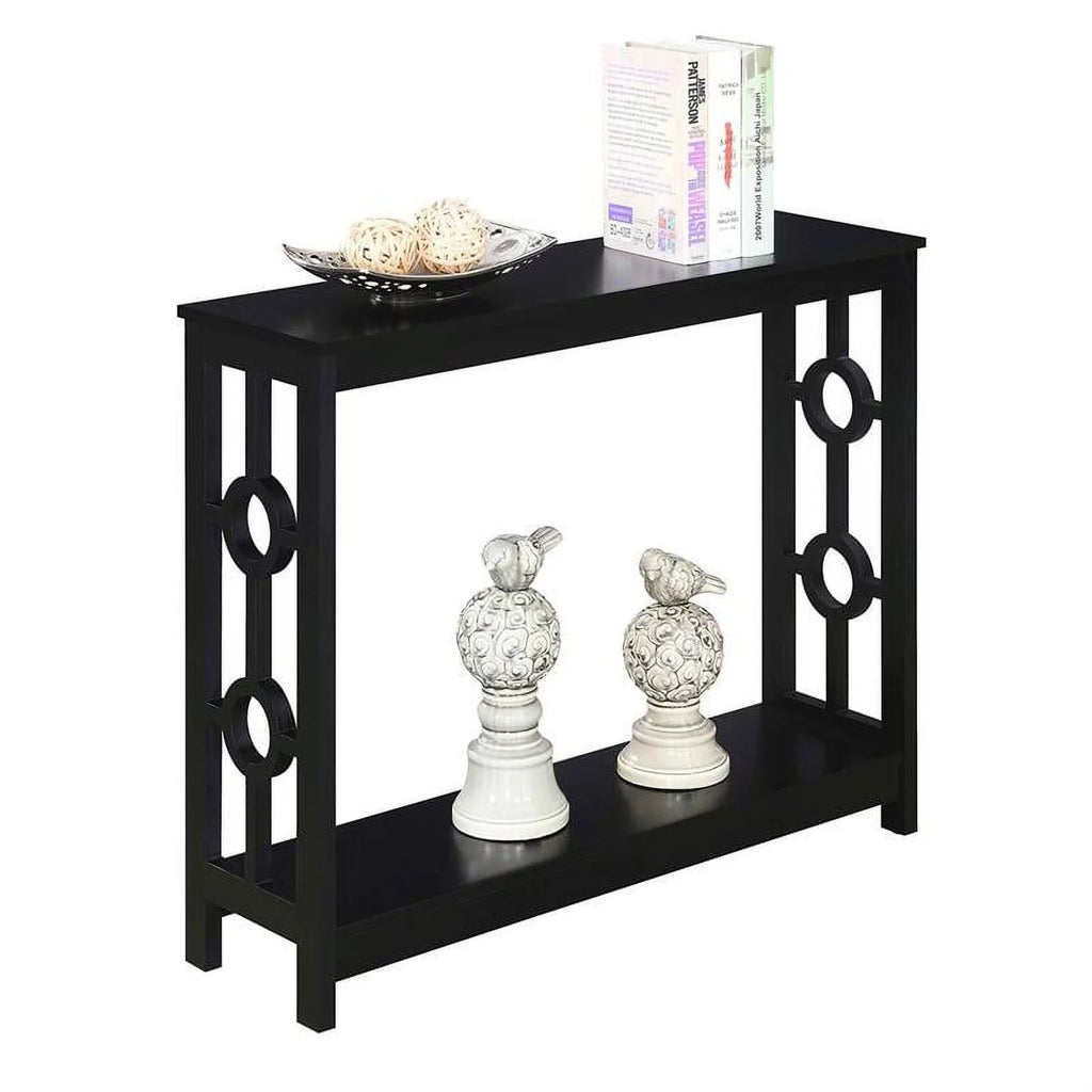 Black Wood Console Table J504
