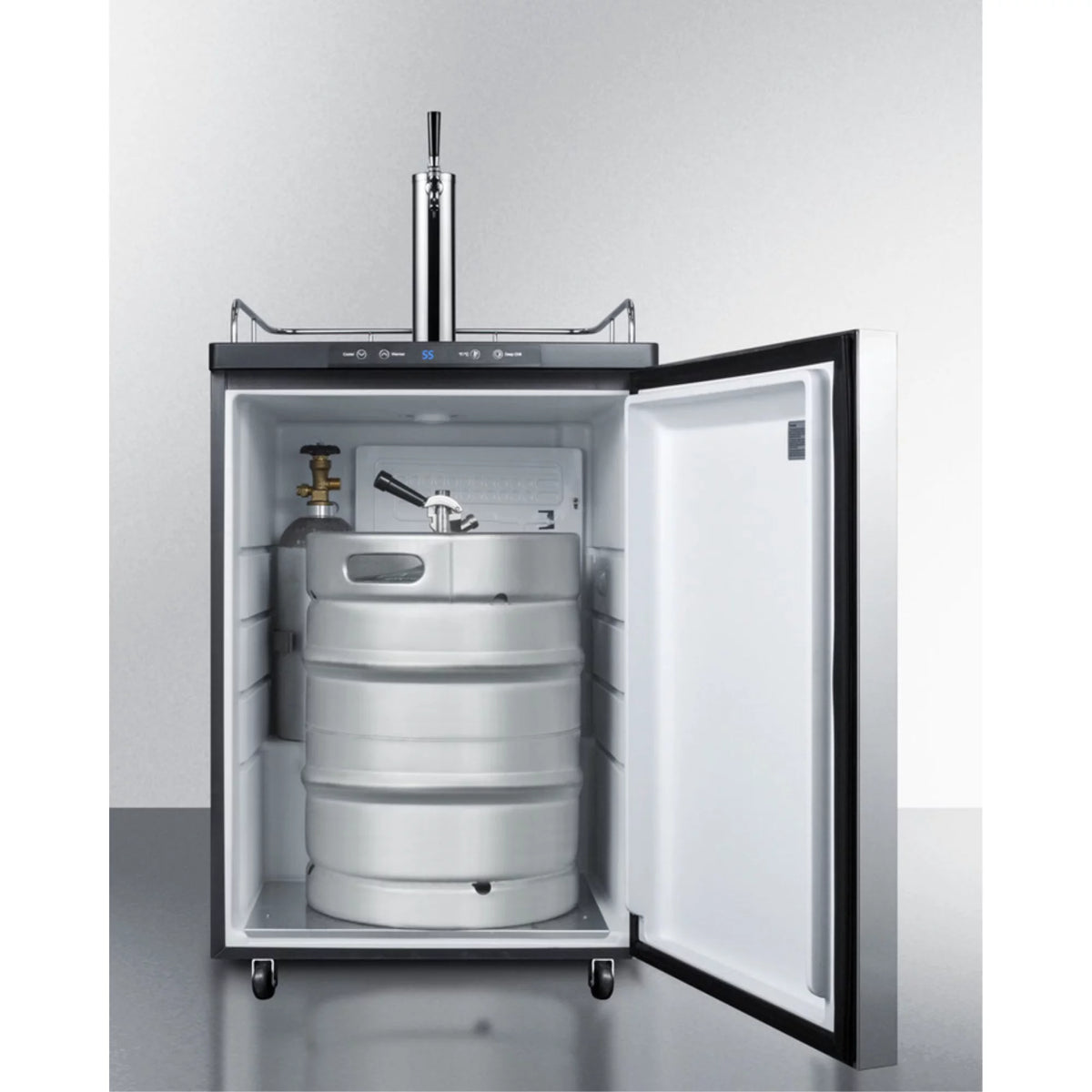 Built-in Beer Dispenser with Digital Thermostat and Stainless Steel Door G4514