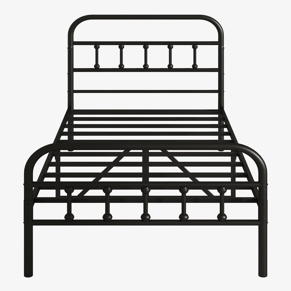 Full Size Metal Platform Bed Frame with Headboard X6850