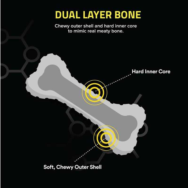 Dual Layer Bone Dog Toy L905258