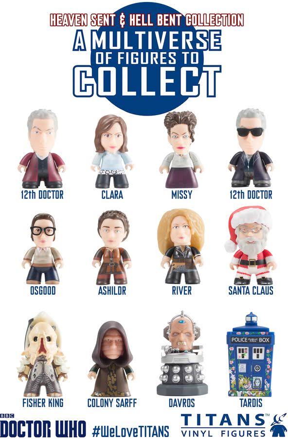 12th Doctor Heaven Sent and Hell Bent Titans Vinyl Mini Figure Display Box (20 Units) T529