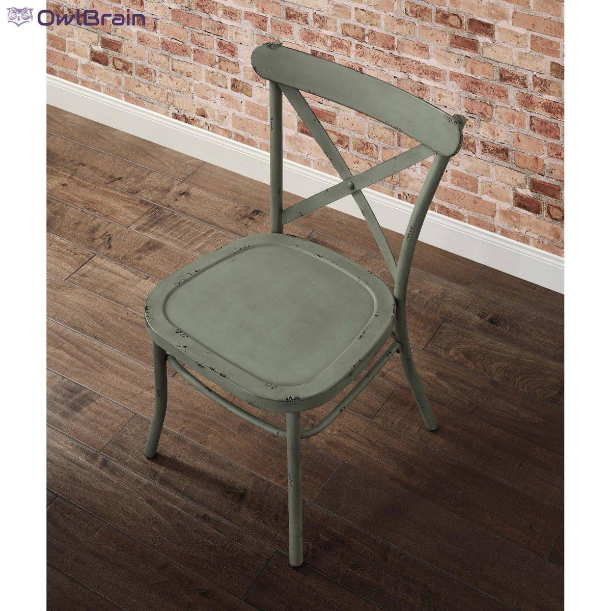 Distressed Green Dining Chair, Set of 2 H66613