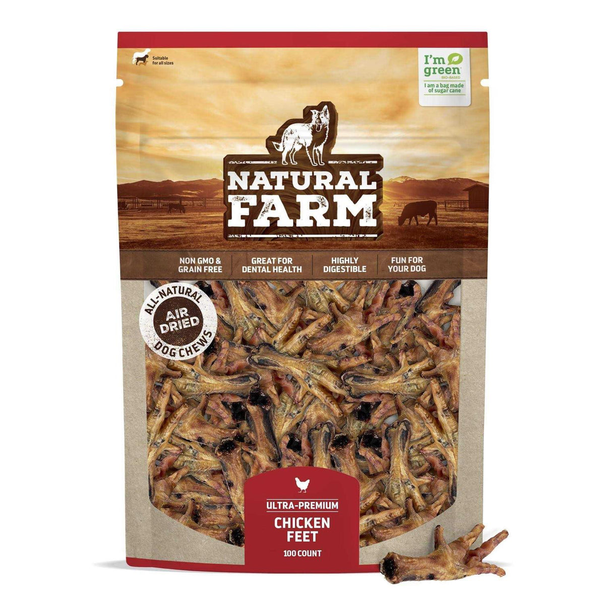 Air Dried Chicken Feet Dog Treats H208